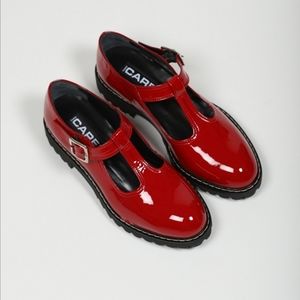 Carel Paris Red Oxford Mary Jane